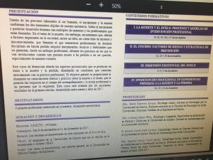 II CURSO DE INTERVENCIÓN SOCIAL Y ACOMPAÑAMIENTO EN PROCESOS DE MUERTE